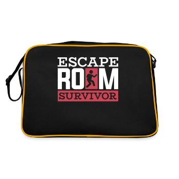 Escape Room Escape Room Lover Escaping - Sac Retro - noir/or - Dos
