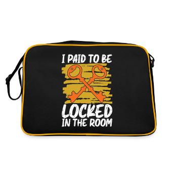 Escape Room Escape Room Lover Escaping - Sac Retro - noir/or - Dos
