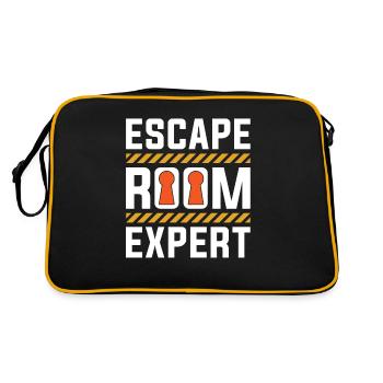 Escape Room Escape Room Lover Escaping - Sac Retro - noir/or - Dos