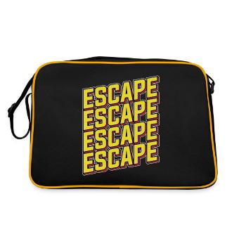 Escape Room Escape Room Lover Escaping - Sac Retro - noir/or - Dos
