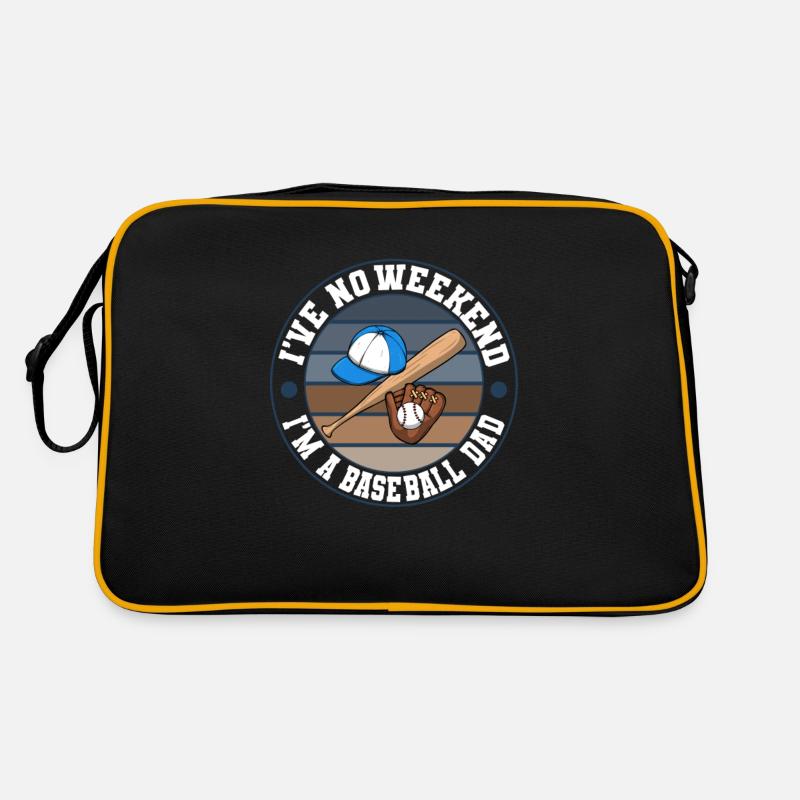 Baseball Dad I've No Weekend Softball Dad Retro Bag