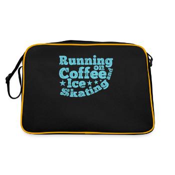 Running on Coffee and Ice Skating Eisbahn - Retro Bag - black/gold - Back