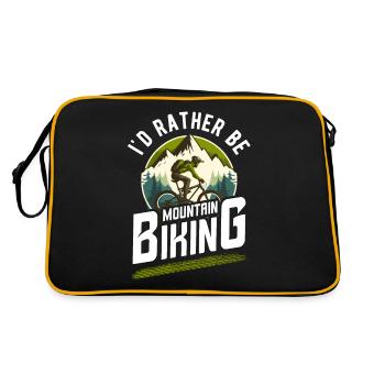 Bicycles Cyclists I prefer to ride - Retro Bag - black/gold - Back