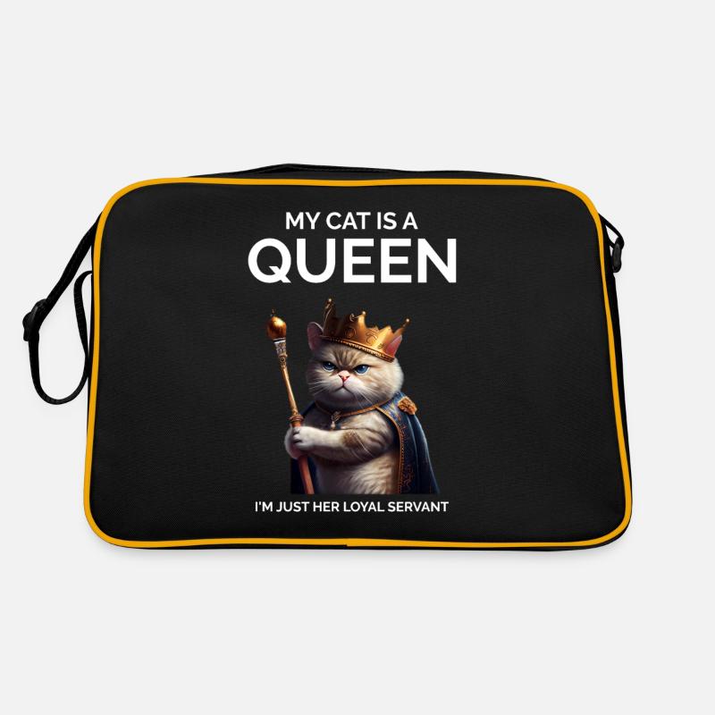 Katzenbesitzer Lustiges Sprichwort Katzenmutter Retro Tasche