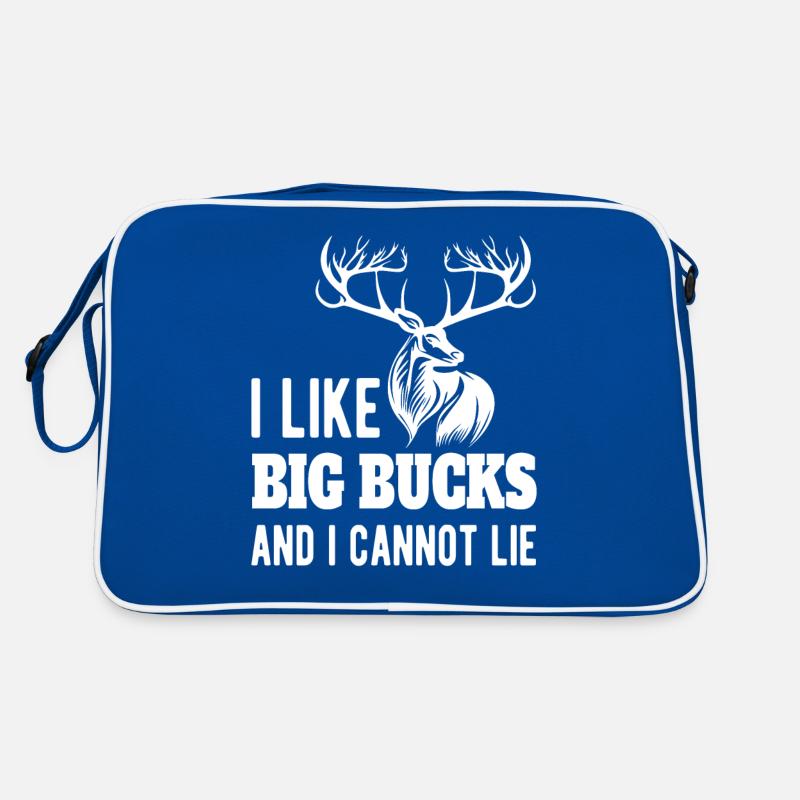 Jagd Auf Hirsche Hirschjäger Ich Mag große Hirsche Retro Tasche