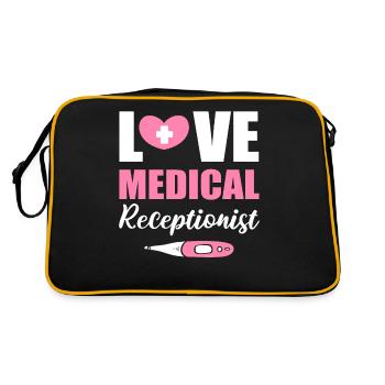 Réceptionniste médicale Réception médicale - Sac Retro - noir/or - Dos