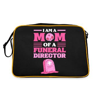 I Am A Mom Of A Funeral Director Funeral Director - Retro Bag - black/gold - Back