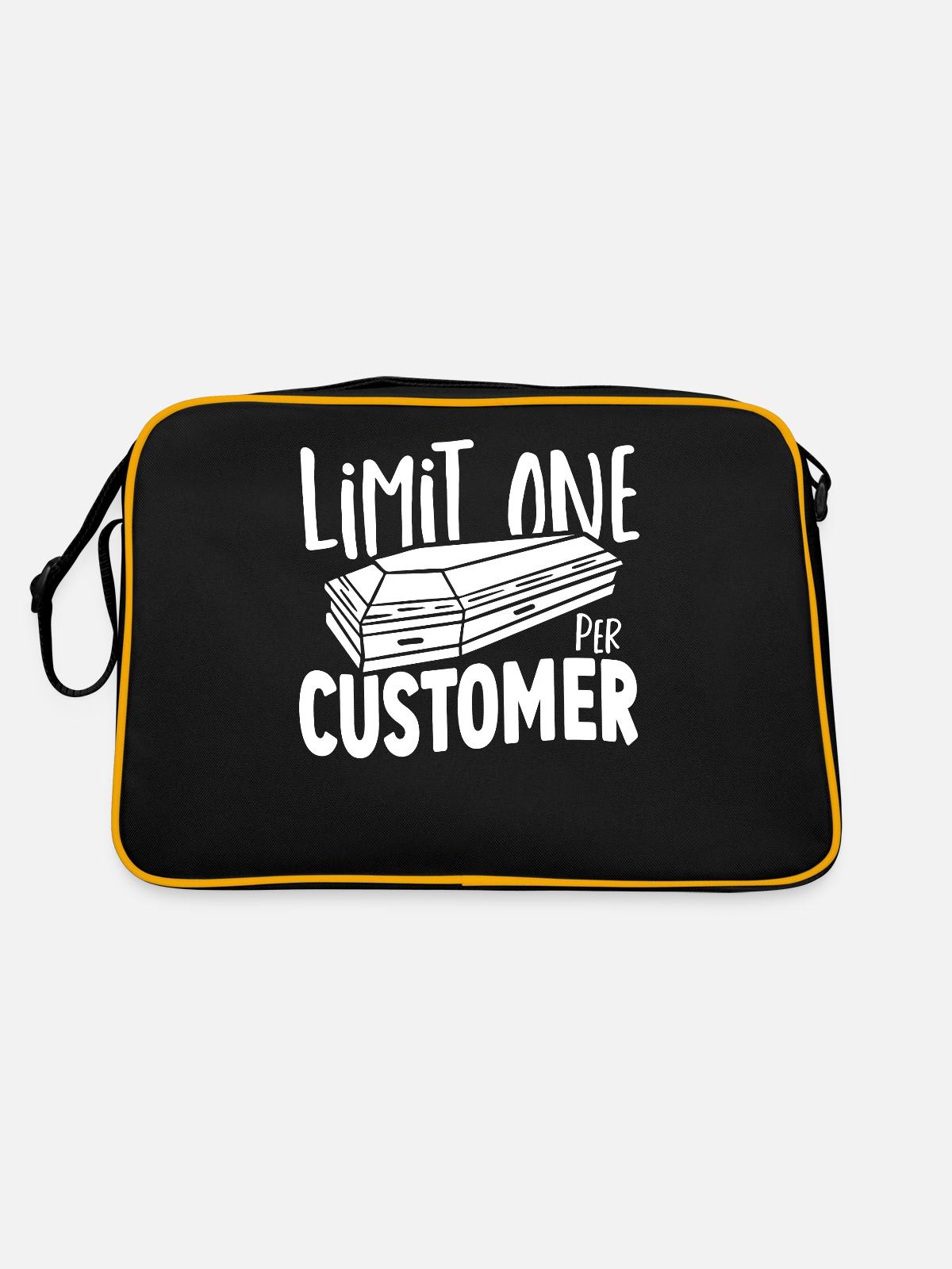 Undertaker Undertaker Morgue - Sac Retro - noir/or - Dos