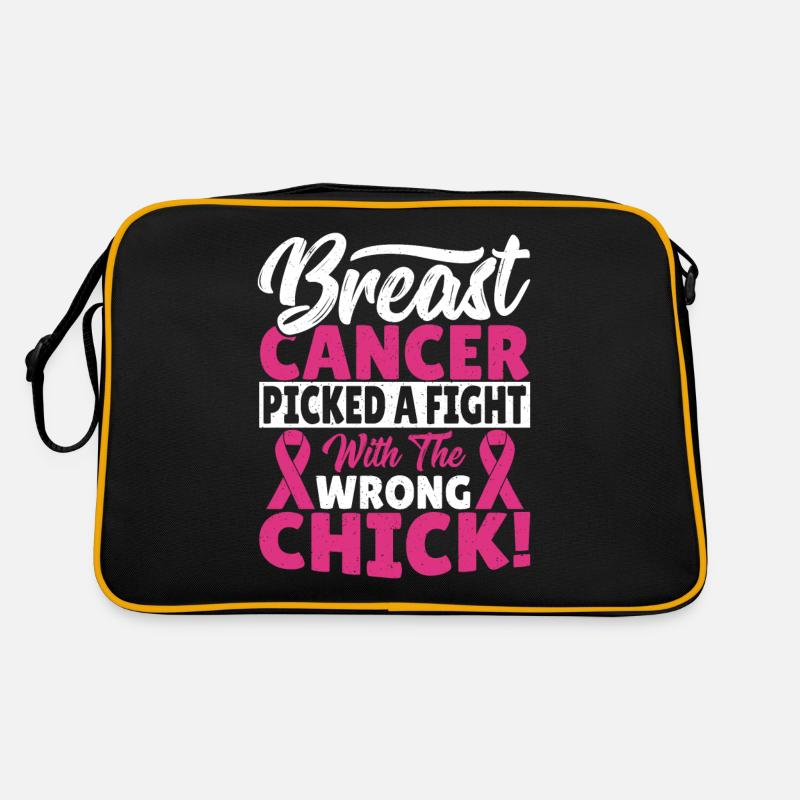 Breast Cancer Picked A Fight With The Wrong Chick! Retro Bag