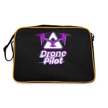 Drone Pilot Drone Pilot Drone Gift - Retro Bag - black/gold - Back