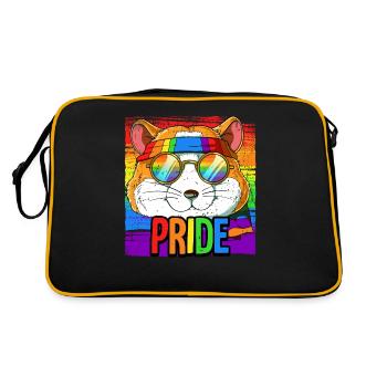 Fierté LGBTQ Christopher Street Day Costume Fierté - Sac Retro - noir/or - Dos