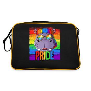 Fierté LGBTQ Christopher Street Day Costume Fierté - Sac Retro - noir/or - Dos