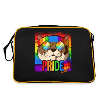 Fierté LGBTQ Christopher Street Day Costume Fierté - Sac Retro - noir/or - Dos
