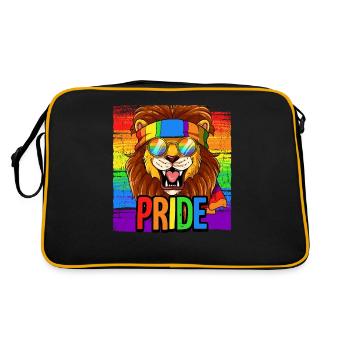 Fierté LGBTQ Christopher Street Day Costume Fierté - Sac Retro - noir/or - Dos
