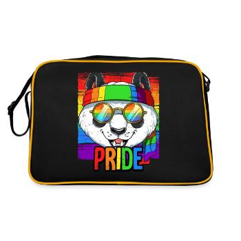 Fierté LGBTQ Christopher Street Day Costume Fierté - Sac Retro - noir/or - Dos