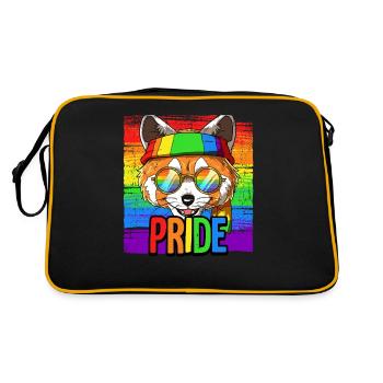 Fierté LGBTQ Christopher Street Day Costume Fierté - Sac Retro - noir/or - Dos