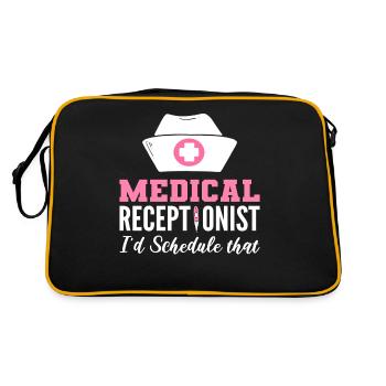Réceptionniste médicale Réception médicale - Sac Retro - noir/or - Dos
