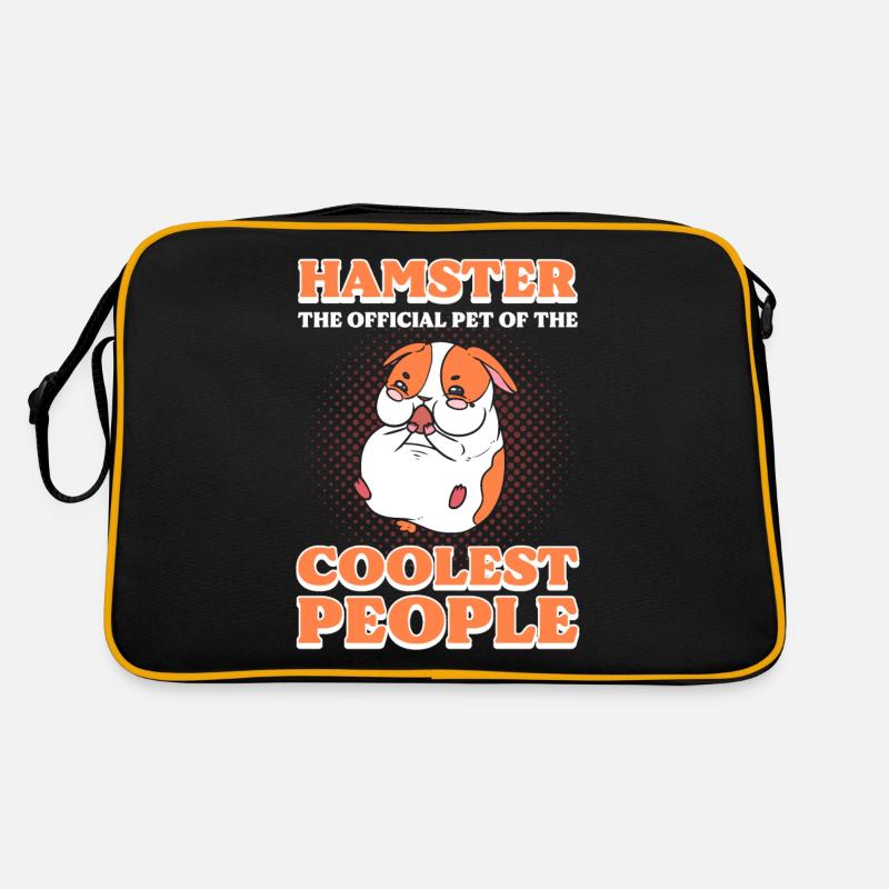 Hamster L’animal de compagnie officiel des gens les plus cool - Sac Retro - noir/or
