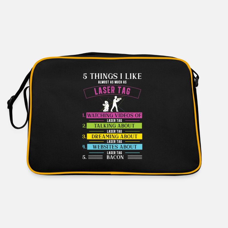 Laser Day 5 Things I Like Almost Funny Retro Bag