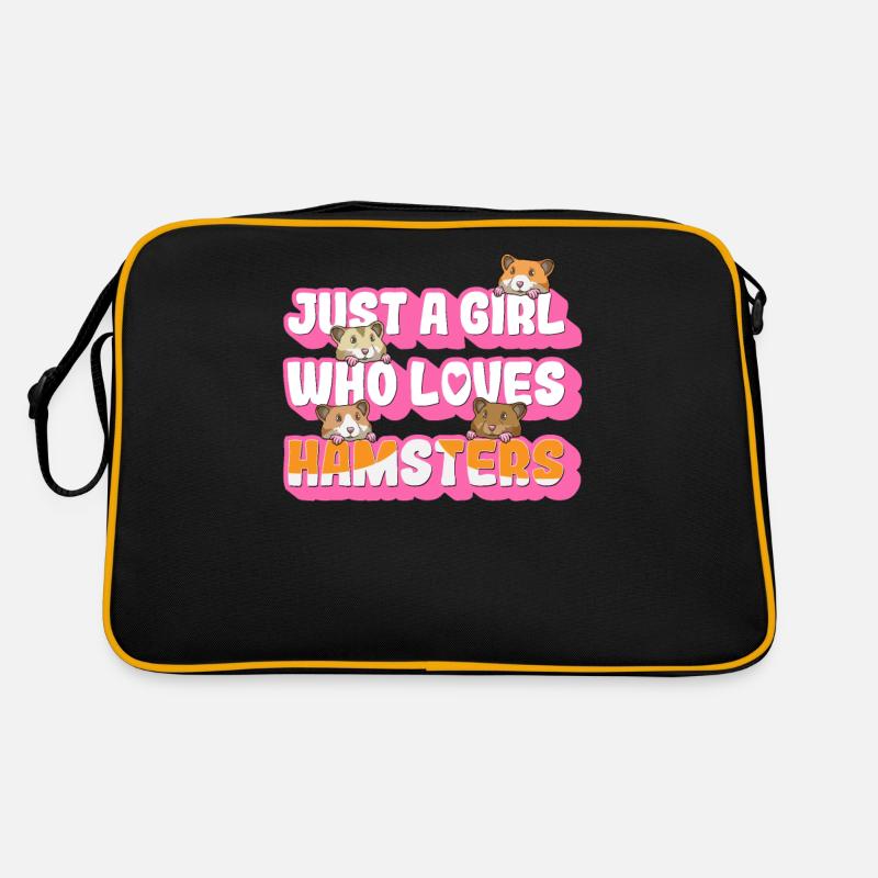 Funny Hamster Owner Rodent Lover Gift Idea Retro Bag