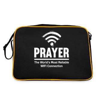 Pfarrer Pastor Prediger Gott - Retro Tasche - Schwarz/Gold - Hinten