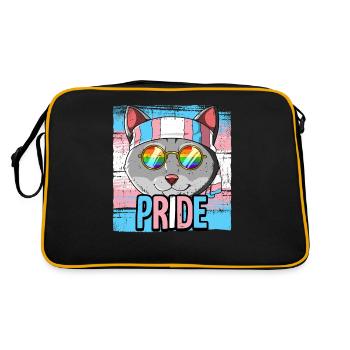 Pride LGBTQ Transgender Flagge Kostüm Pride Month - Retro Tasche - Schwarz/Gold - Hinten