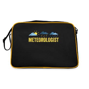 Meteorologist Weather forecast Meteorology Profession - Retro Bag - black/gold - Back