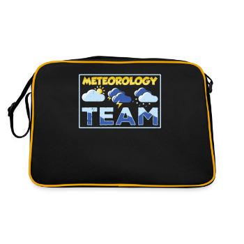 Team Meteorology Meteorologist Weather Forecast - Retro Bag - black/gold - Back
