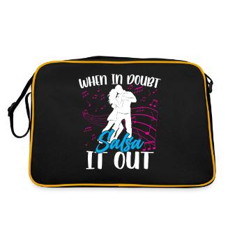When In Doubt Salsa It Out Dance Dancers Dance - Sac Retro - noir/or - Dos
