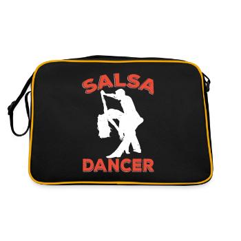 Danseur de salsa Danse de loisir - Sac Retro - noir/or - Dos