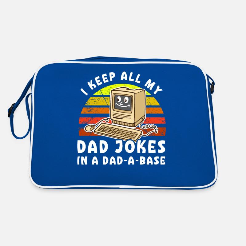 I keep all my father's jokes in one Retro Bag