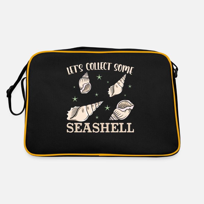 Let's collect shells Shell Shell Collector Retro Bag