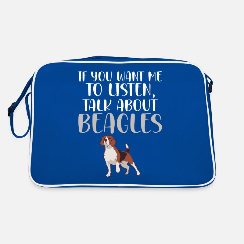 Beagle Geschenk Beagle Besitzer Retro Tasche