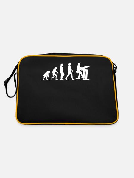 Peinture Art Peintre Artiste Art - Sac Retro - noir/or - Dos