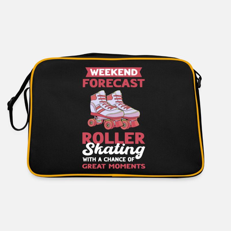 Roller Skating Roller Derby Roller Skating Roller Roller - Sac Retro - noir/or