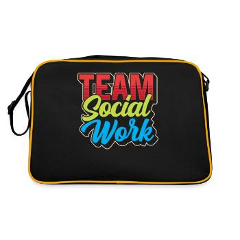 Social Work Team Social Work Social Workers - Retro Bag - black/gold - Back