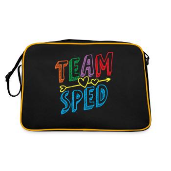 Team Special Education Teachers Special Education Profession - Retro Bag - black/gold - Back