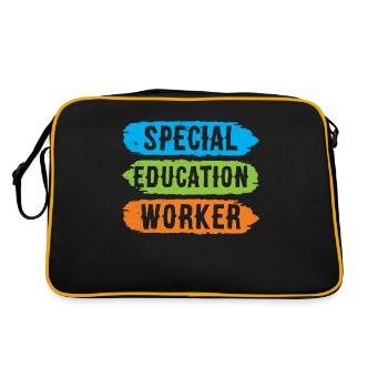 Special Education Workers Special Education Teachers - Retro Bag - black/gold - Back