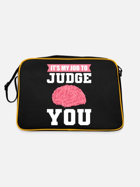 Psychologue École Psychologue Psychologie Psyché - Sac Retro - noir/or - Dos