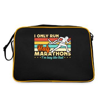 Semi-marathon Je ne cours que des semi-marathons Retro Race - Sac Retro - noir/or - Dos
