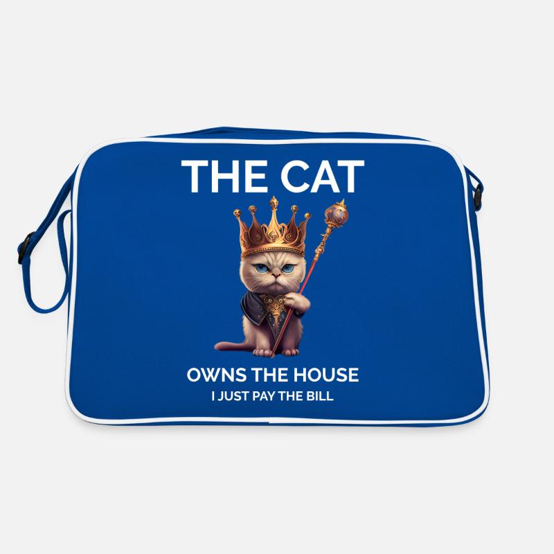 Lustiger Spruch stolzer Katzenbesitzer Retro Tasche