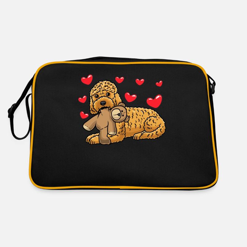 Kawaii Cockapoo Hund Mit Kuscheltier Retro Tasche