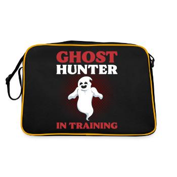 Ghost Hunter In Training Ghost Hunting Ghost - Retro Bag - black/gold - Back