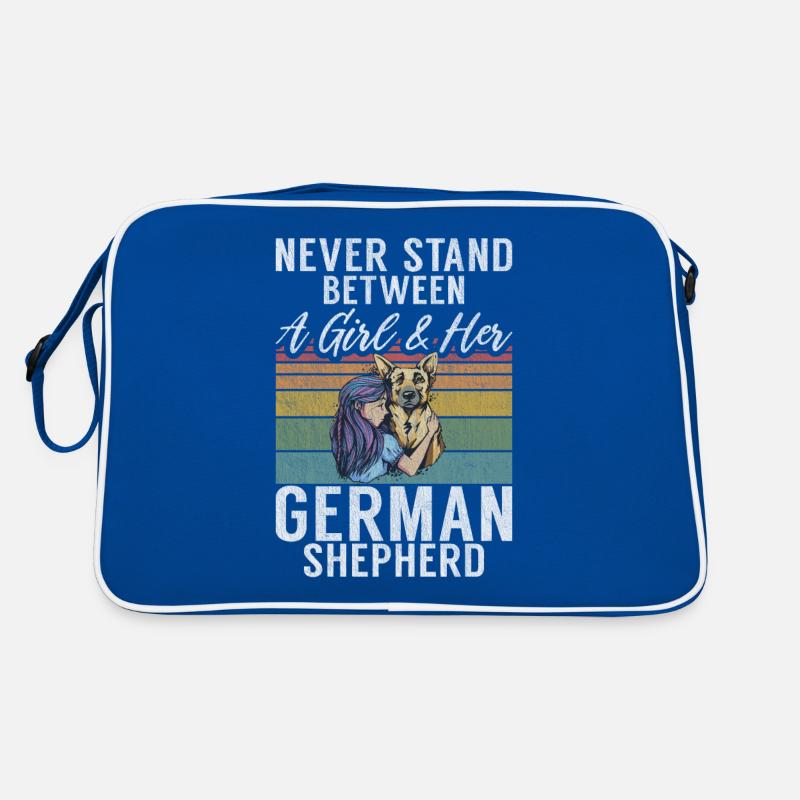 Deutscher Schäferhund Geschenke Retro Tasche