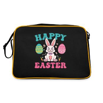 Joyeuses Pâques pour tous les fans de Pâques - Sac Retro - noir/or - Dos