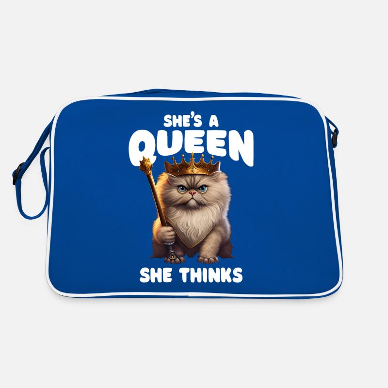 Shes A Queen Reine Chat Persan Sac Retro
