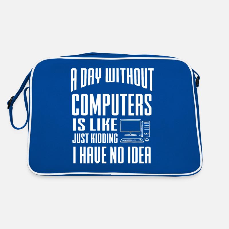 Lustiger Informatiker Spruch, Informatik Retro Tasche