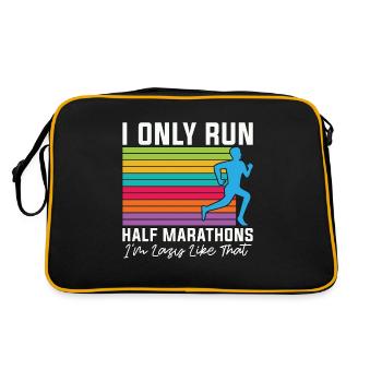 Semi-marathon Je ne cours que des semi-marathons athlétiques - Sac Retro - noir/or - Dos
