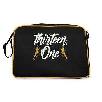 Half Marathon Thirteen One Athletic Marathoner - Retro Bag - black/gold - Back