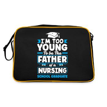 Trop jeune pour être le père d’une école d’infirmières - Sac Retro - noir/or - Dos